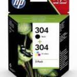 3JB05AE Tintapatron multipack Deskjet 2620, 2630 nyomtatókhoz, HP 304, fekete+színes, 120+100 oldal fotó