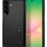 SPIGEN TOUGH ARMOR szilikon telefonvédő (ütésállóság, kitámasztó) FEKETE Samsung Galaxy A56 5G (SM-A fotó