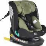 Cangaroo Quill I-Size 360°-ban forgatható ISOFIX gyermekülés, SPS oldalvédelemmel (40-150 cm) - Zöld fotó