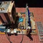 Noctua Cooler + Abit KN9 alaplap + AMD Athlon 64 3500+ + 4 gb ram + HD3870 512 mb videókártya fotó