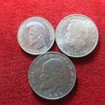 TÁNCSICS SOR: 5, 10, 20 FORINT 1948, EZÜST: 60g; kiv-, oxidfolt fotó