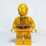 C-3PO (Robot Limiter/Restraining Bolt) EREDETI LEGO minifigura - Star Wars 75059 Jawa homokfutó - Új fotó