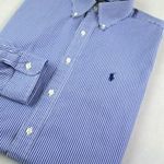 EREDETI RALPH LAUREN (L / XL) ELEGÁNS *EXCLUSIVE* HOSSZÚ UJJÚ FÉRFI VÉKONY CSÍKOS ING fotó