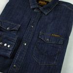 EREDETI SUPERDRY (L / XL) ELEGÁNS *EXCLUSIVE* HOSSZÚ UJJÚ FÉRFI *MINŐSÉGI* FARMERING fotó