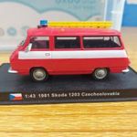 Régi retró vintage gyüjtőknek tüzoltó autó 1: 43 1981 Skoda 1203 Czechoslovakia fotó