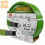 Új Procraft kerti locsolótömlő, slag 3/4" zöld, 4 réteg 25m fotó