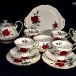 MESESZÉP ROYAL ALBERT PORCELÁN TEÁSKÉSZLET RÓZSA MINTÁVAL X fotó