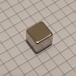 10x10x10mm Neodímium Neodym Mágnes Kocka fotó