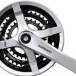 Shimano Hajtómű Ty 170mm 48x38x28f Négyszögtengelyes Ezüst Hg 6/7/8s Láncvédővel - SHIMANO fotó