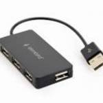 UHB-U2P4-04 4-port USB hub Black - Gembird fotó