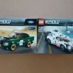 Bontatlan 3 db LEGO Speed Champions EGYBEN: 75884 FORD + 75887 PORSCHE fotó