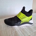 Alexander McQueen Knit/Fabric Calf Leather Black & Lime cipő, sneaker 42-es. fotó