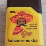 RETRO KONZUM MOKKÁS MŰANYAG DOBOZ (ép cimkével!) fotó