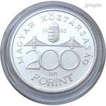 Ezüst 200 Forint 1992, kapszulában. BU UNC 250316 1615 fotó