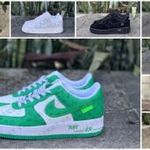 Új NIKE AIR FORCE 1 LOW X LOUIS VUITTON Női Férfi Gyerek Unisex Cipő Utcai Sportcipő INGYEN POSTA fotó