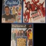 PS2 Játék Pop Idol + High School Musical + Dance 3 fotó