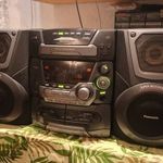 Panasonic SA-AK25 Bi-amp Mini hifi frissen felújítva, minden része működik, 5cd, kazetta, rádió, aux fotó