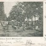 Rákosszentmihály "Közhírré tétetik!" Piac 1904 fotó