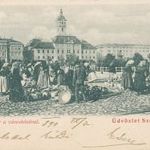 Szeged - piac 1899 fotó