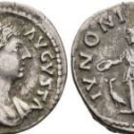 Faustina Minor, Marcus Aurelius 161-175 Denar Róma, Juno és pava, Római Birodalom fotó