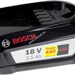 Erős eredeti Bosch akku akkus fúrócsavarozó PSR 18 LI-2 2500mAh fotó