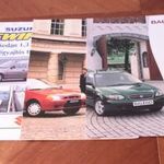 Suzuki Swift Sedan és Baleno 3 db eredeti, gyári prospektus. Prospektus szett 695 fotó