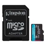 Kingston 1024GB SD micro Canvas Go! Plus (SDXC Class 10 UHS-I U3) (SDCG3/1TB) memóriakártya adapt... fotó