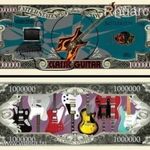 Elektromos Gitár 1 millió dollár emlékpénz UNC No.152 fotó