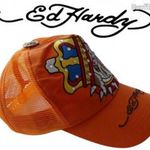 Új ED HARDY baseball sapka hímzett bulldog applikációval fotó