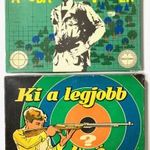 2db retro régi játék A tudás ösvényén, Ki a legjobb lövő társasjáték 1FT NMÁ fotó