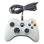 USB Gamepad, PC/PS3 kompatibilis gaming kontroller, vezetékes, fehér fotó