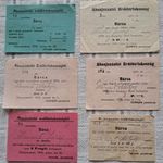 Abaújszántói Erdőbirtokosság bárcák 1929-36 6 db. fotó