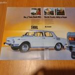 retró régi skoda 100 plakát+prospektus egyben. fotó
