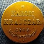 Magyarország Szabadságharc (1848-1849) 3 Krajcár 1849 NB (id77121) fotó