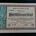 1923 / 5 Milliónos Márk NÉMETORSZÁG (E1) fotó