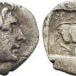 Rodosz i.e. 1 szd. Drachma, Héliosz & rózsa, ókori görög ezüst, Rhodes fotó