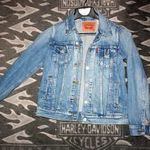 Levi's - Levis vékony / nyári női farmerdzseki S-es, eredeti, 6 zsebes, szép, sztreccs fotó