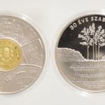 MNB 50.000 + 30.000 Forint óriás ezüst érme pár -IV.452 fotó
