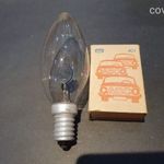 Lángefekes glimm izzó villanykörte hangulat lámpa E14-es 3 watt gyertyaláng fotó