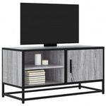 szürke sonoma színű szerelt fa és fém TV-szekrény 80x34, 5x40 cm fotó