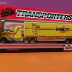 MATCHBOX SUPERSTAR TRANSPORTERS Convoy Peterbilt Pennzoil Bahari Racing(THAILAND) fotó