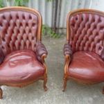 Chesterfield bőrfotelek párban fotó
