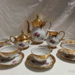 Német Roschütz Unger & Schilde porcelán kávés, mokkás készlet - 5 személyes fotó