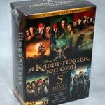A Karib-tenger kalózai 5 filmes gyűjtemény (5DVD) ÚJ! fsz: Johnny Depp - díszdobozos ritkaság fotó