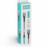ColorWay Type-C to Type-C (PD Fast Charging 65W) 3.0A 2m Gray fotó