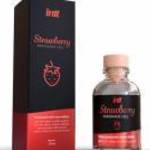 Intt Cosmetics MASSAGE GEL STRAWBERRY GLASS BOTTLE 30ML + BOX fotó