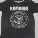 H&H sötétszürke rövid ujjú póló 12 - 18 hó 80 - 86 cm Ramones fotó