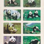 Panda 28 kínai + 3 thaiföldi telefonkártyán v21 fotó