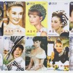 Audrey Hepburn 20 kínai telefonkártyán v24 fotó