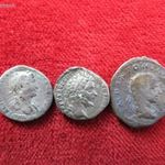 3db RÓMAI DENÁR és ANTONINIANUS EZÜST: 10, 8g EGYBEN ELADÓ ! sz+ fotó